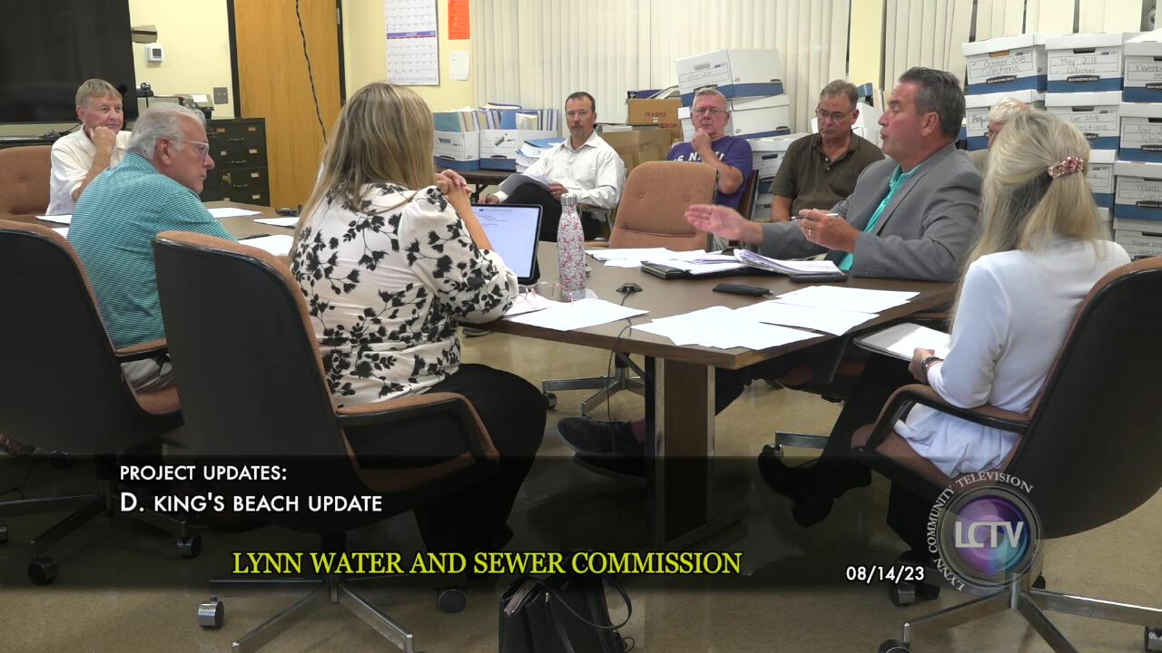 Lynn Water & Sewer Commission Meeting August 14, 2023 Lynn Community TV