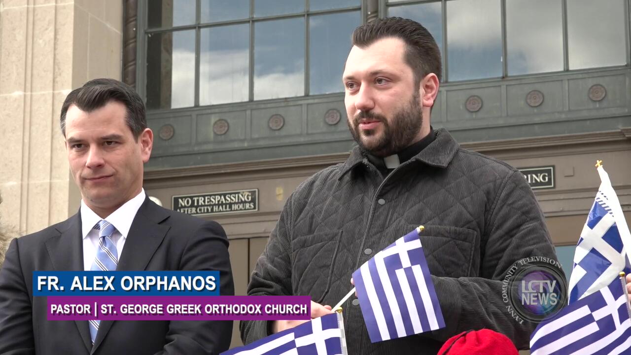 LCTV News | Greek Flag Raising (March 19, 2024) – Lynn Community TV