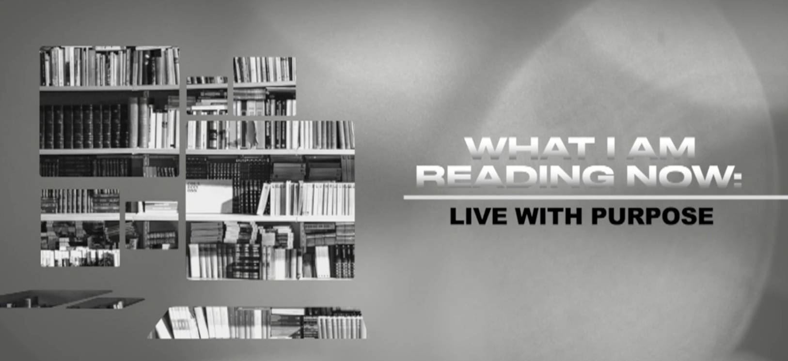 What I Am Reading Now: Live With A Purpose